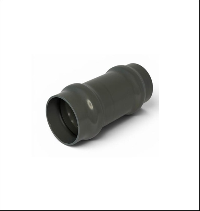 Upvc Kayar Manşon 50mm PN10 (Çift Conta Dahil)