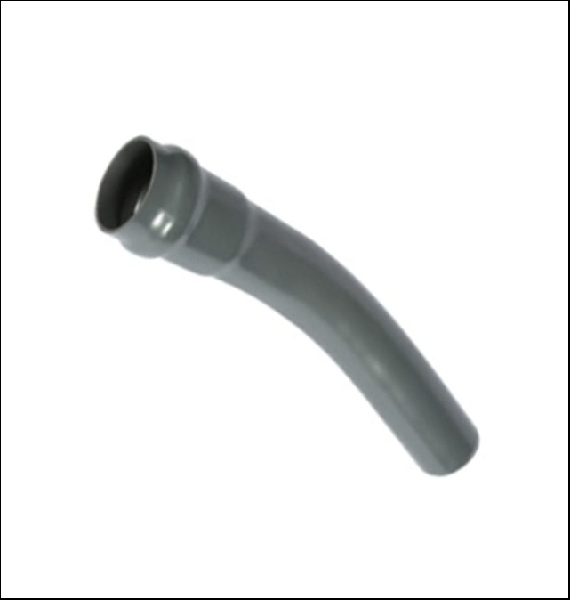 UPVC DEVEBOYNU 110mm 11°/22° PN10 (Contasız)