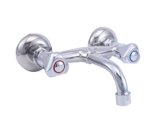Alfa Duvardan Sabit Lavabo Bataryası - Ø18 Sabit Boru (L=98mm)