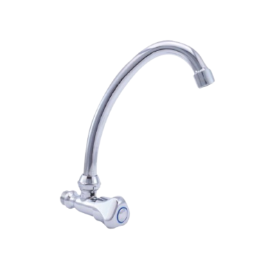 Alfa Tek Girişli Duvardan Lavabo Bataryası - Çıkış Borulu (L=140mm)