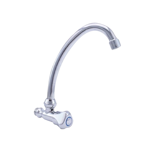 Alfa Tek Girişli Duvardan Lavabo Bataryası - Çıkış Borulu (L=140mm)