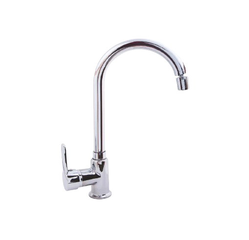 Dicle Mix Uzun Kuğu Lavabo Bataryası - Oynar Başlı - Döner Baston Borulu (L=190mm)