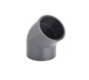 U-PVC Yapıştırma Muflu Dirsek 45º 110mm PN16 – Pimtaş