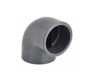 UH-PVC Yapıştırma Muflu Dirsek 90º 63mm PN16 – Pimtaş